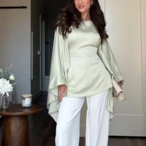 Sage Drape Top